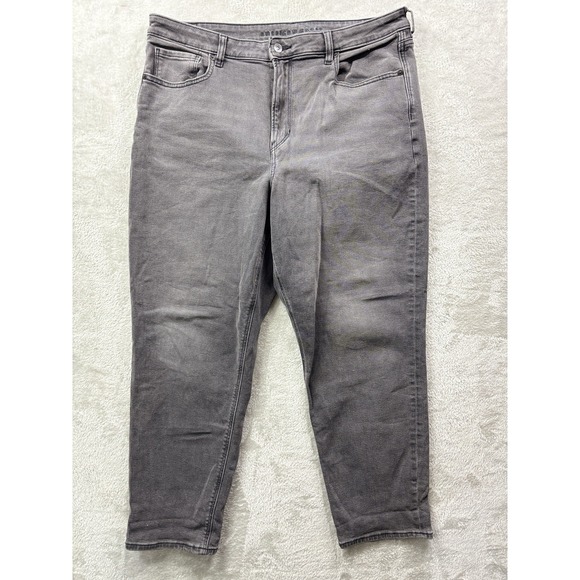 Women's 18 Reg American Eagle Stretch jeans: Mom Jean fit, Grey - Picture 1 of 9